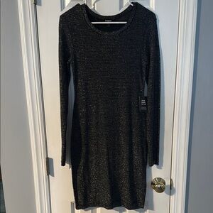 Women’s Express Gray Long Sleeve Sheath Dress